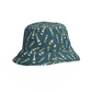 Reversible Bucket Hat 99 Bottles Green/White